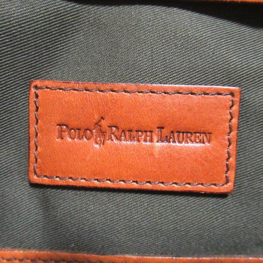 POLO RALPH LAUREN（ポロ・ラルフローレン） 美品 レザー×キャンバス