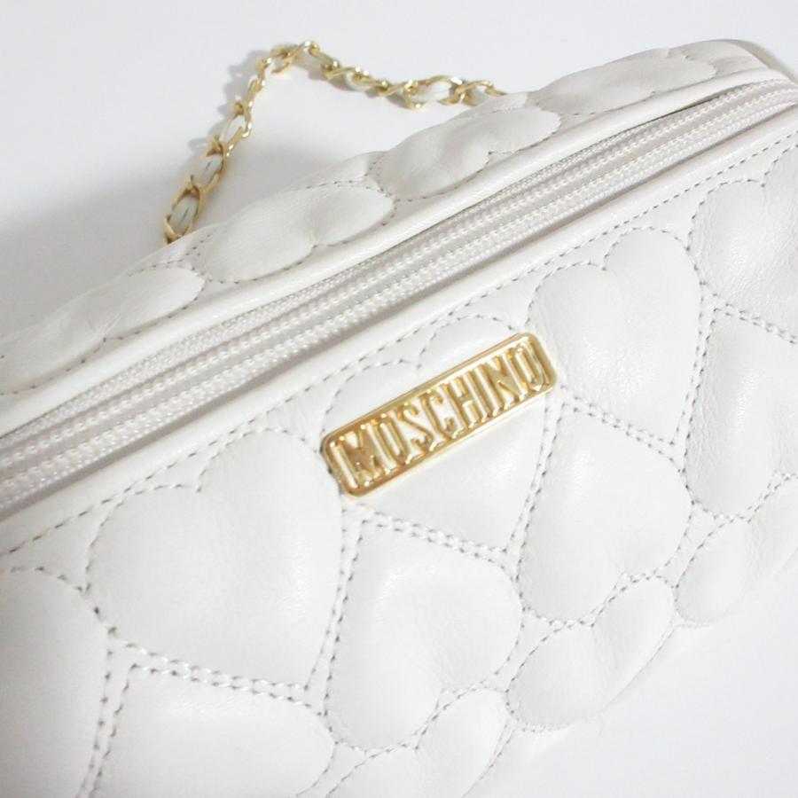 MOSCHINO（モスキーノ） 美品 ハートキルティング ドラム チェーン