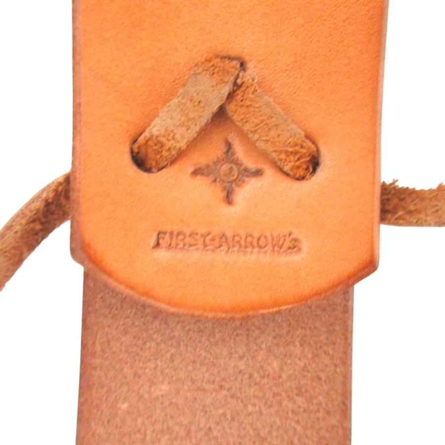新品同様 FIRST ARROWS ファーストアローズ ヌメ革 レザー ベルト ナチュラル キャメルブラウン メンズ 古着 中古 USED FIRST ARROW's（ファーストアローズ） 新品同様 FIRST ARROWS ヌメ革