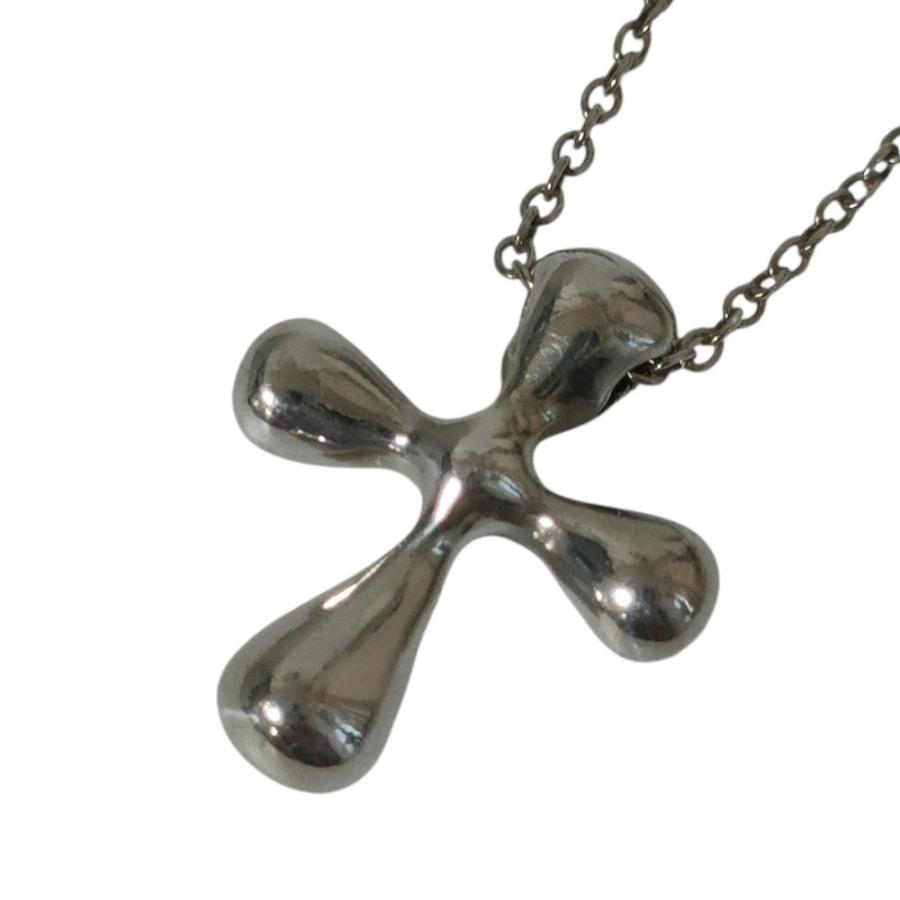 ティファニー スモール クロス ネックレス シルバー 925 TIFFANY&Co.（ティファニー） 美品 TIFFANY&Co スモールクロス