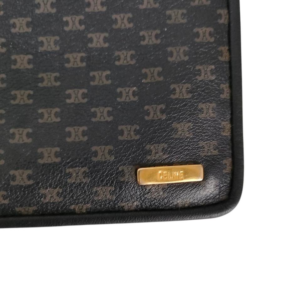 CELINE（セリーヌ） ヴィンテージ マカダム柄 クラッチバッグ ブラック