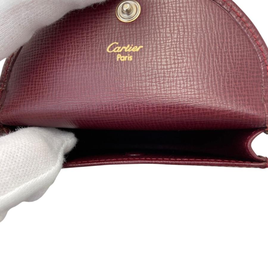 Cartier（カルティエ） 新品同様 マストライン コインケース ボルドー