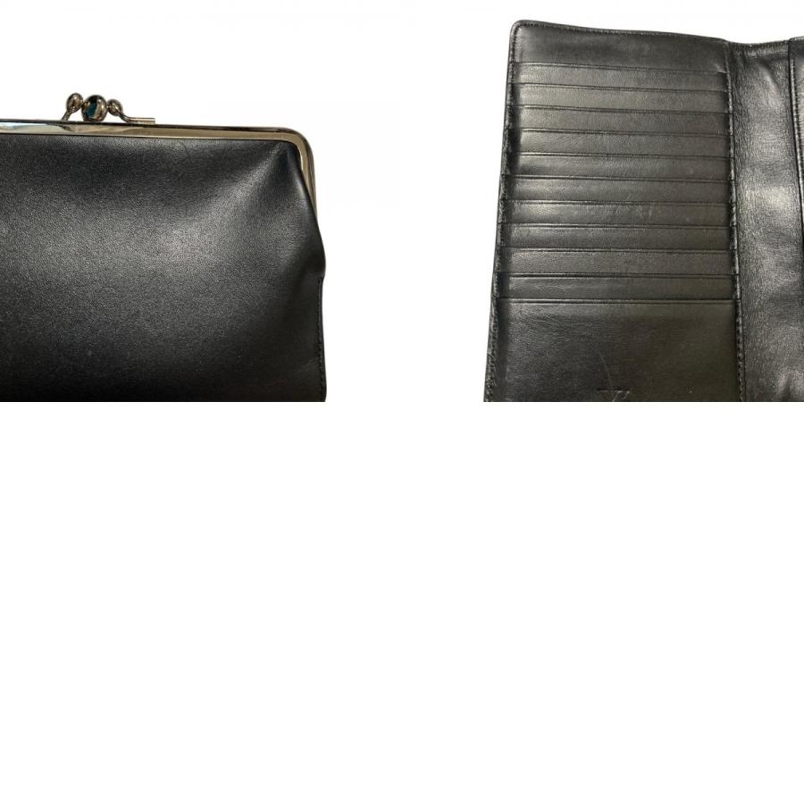 y's ヨウジヤマモト　長財布　がま口　美品　レザー 良品 Y's Yohji Yamamoto ワイズ ヨウジヤマモト レザー がま口 二