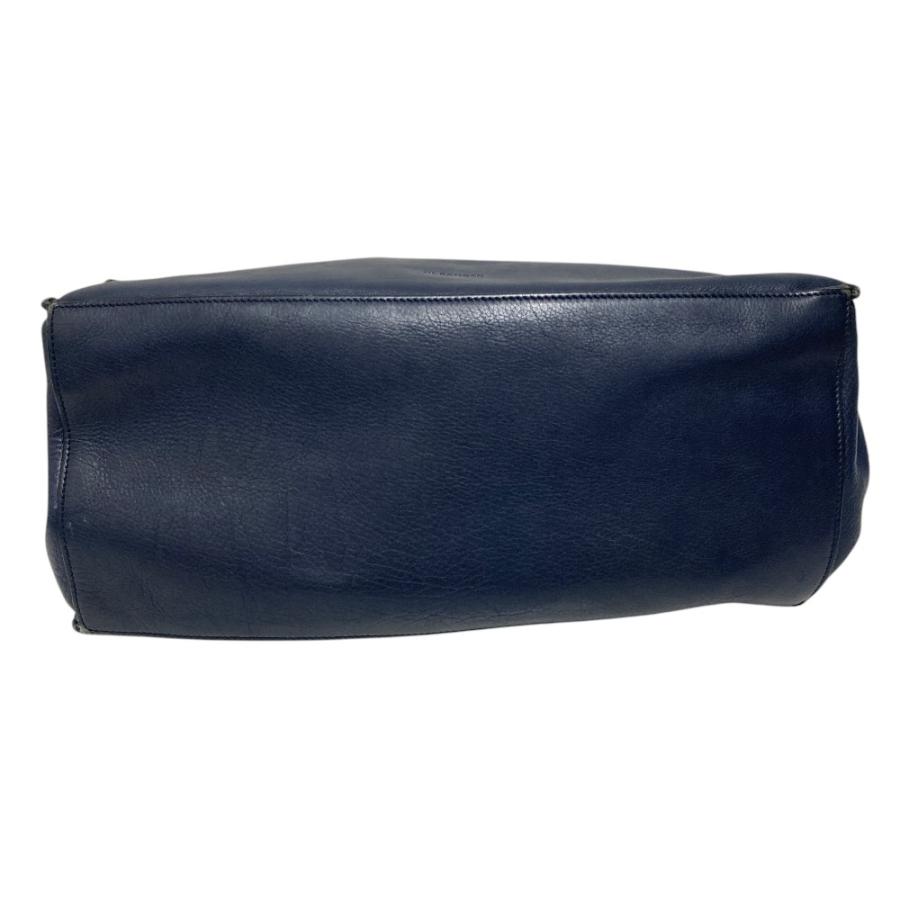 ジルサンダー レザー トートバッグ 2way ショルダーバッグ ネイビー JIL SANDER（ジルサンダー） Hill ヒル レザー ワンショルダーバッグ