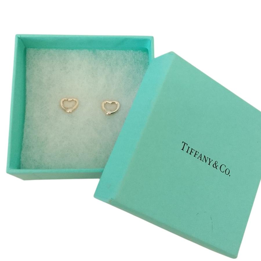 Tiffany & Co. ハート型スタッドピアス TIFFANY&Co.（ティファニー） 良品 オープンハート スタッドピアス 925