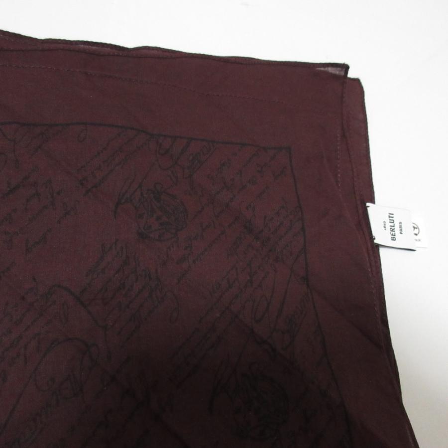 Berluti（ベルルッティ） 美品 カリグラフィー コットン ハンカチーフ