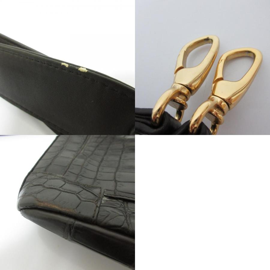 良品 BEAUGRAND ボーグラン クロコダイルレザー 2WAY ショルダーバッグ