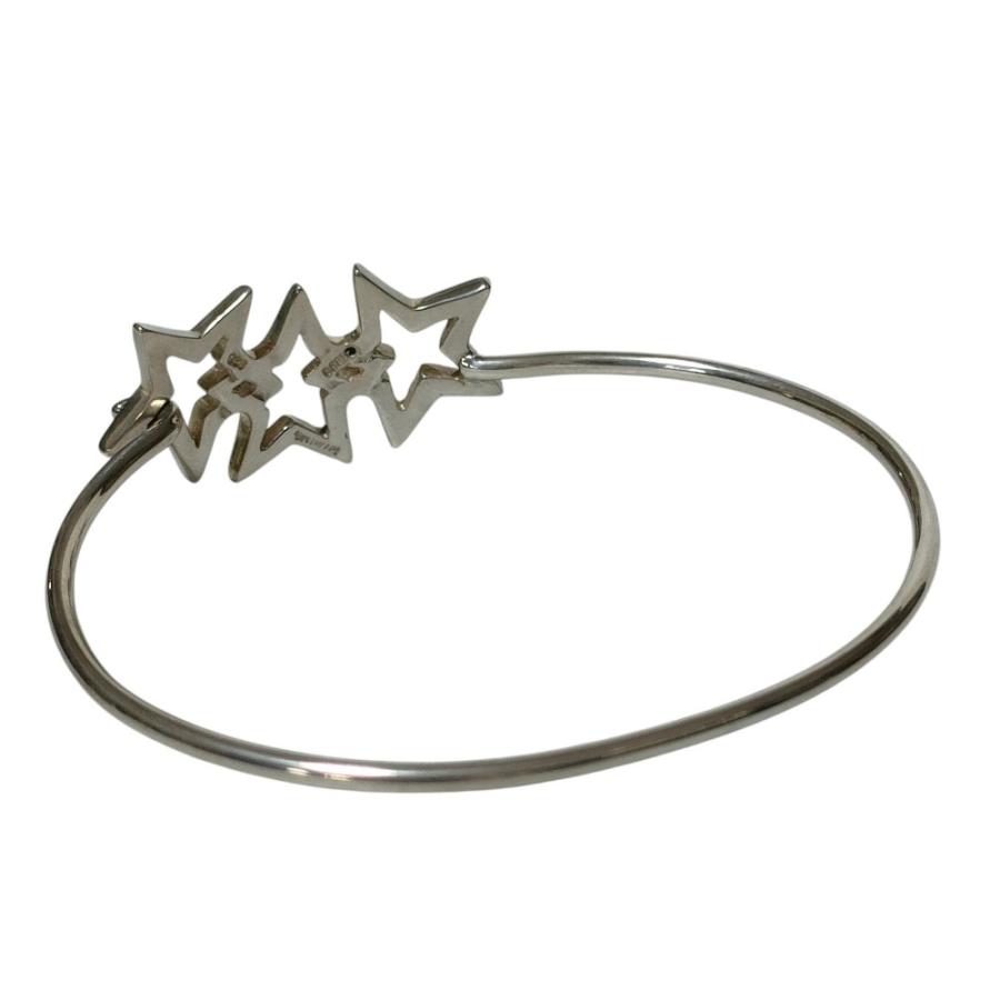 ティファニーシルバー トリプルバンド バングル TIFFANY&Co.（ティファニー） 新品同様 TIFFANY&Co 925 トリプルスター