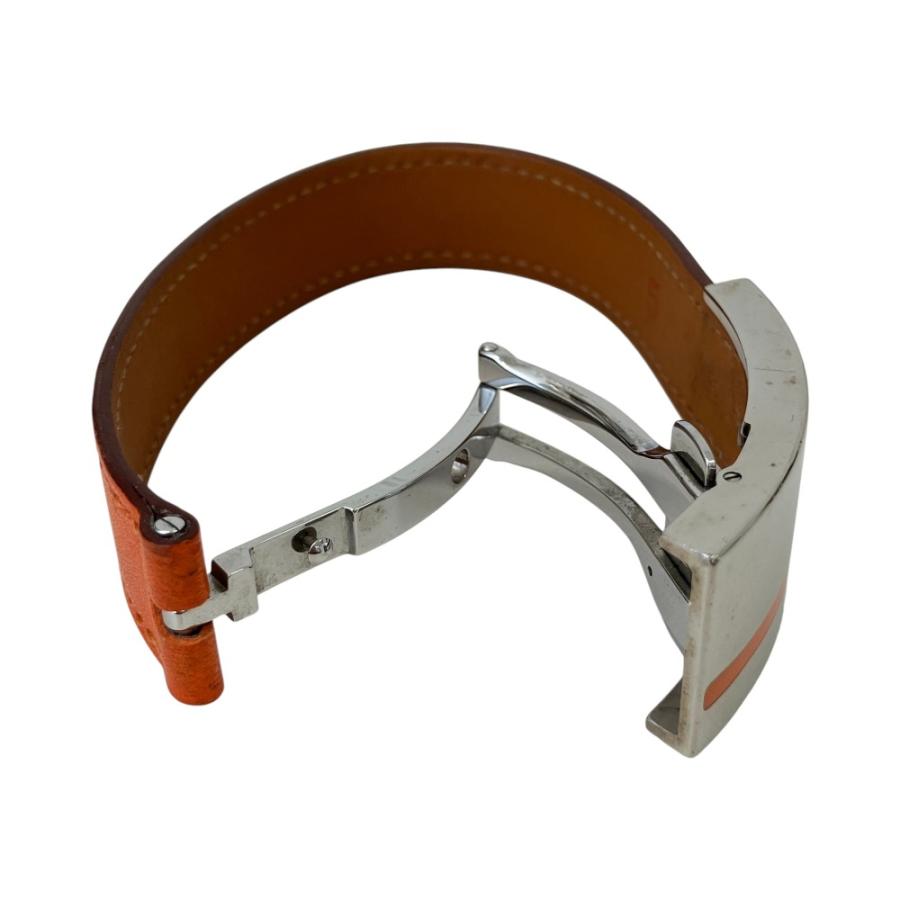 エルメス　バングル　プスプス HERMES（エルメス） 良品 プスプス バックル レザー ブレスレット