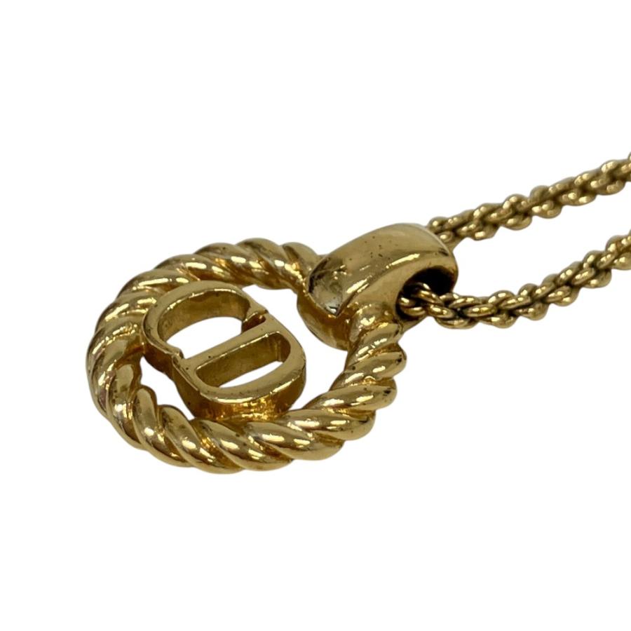 中古美品CDクリスチャンディオールCDネックレスゴールド Christian Dior（クリスチャン・ディオール） 美品 ヴィンテージ