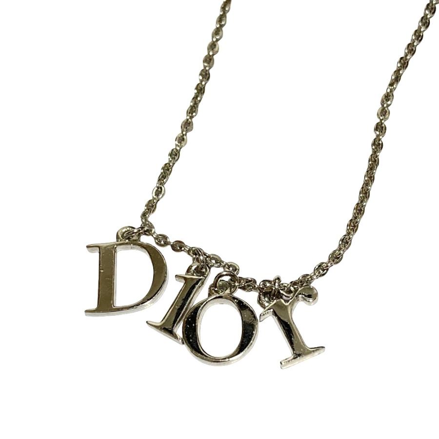 美品 クリスチャンディオール ヴィンテージ シルバー チョーカー ネックレス Christian Dior（クリスチャン・ディオール） 美品 ロゴ チェーン