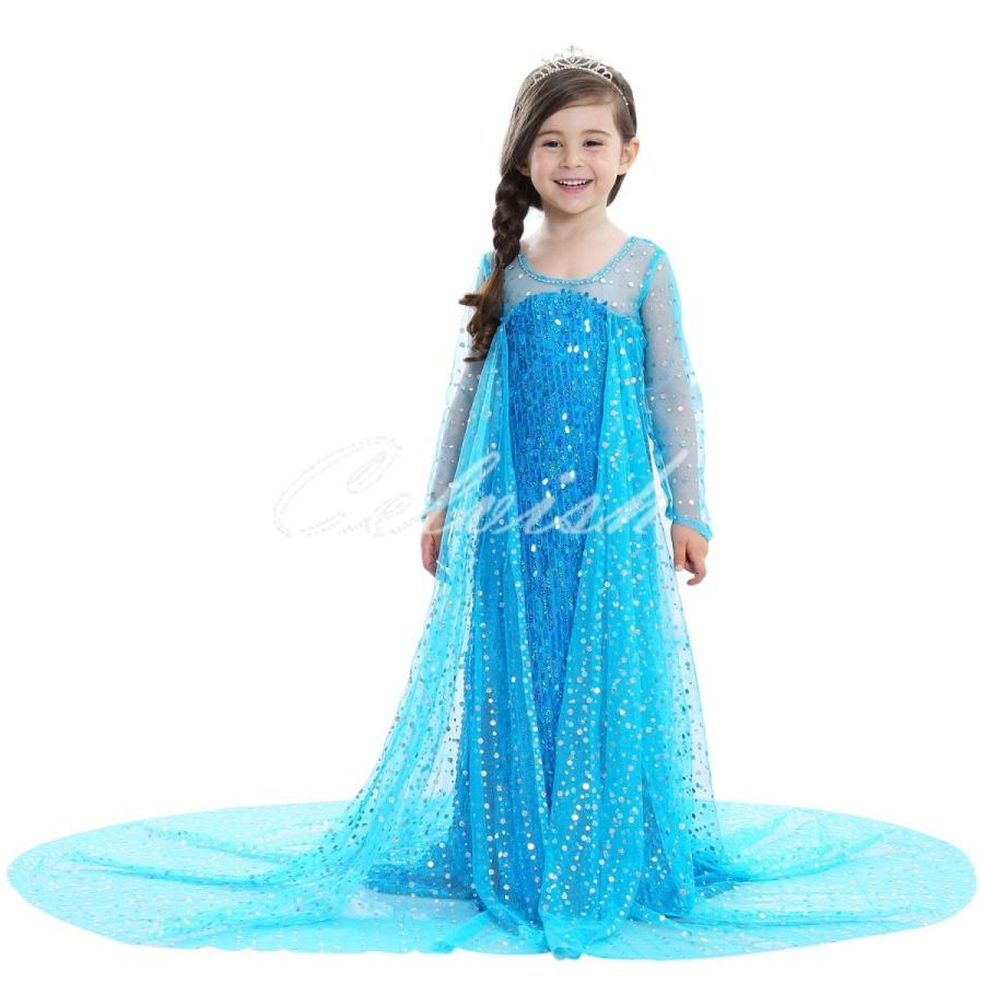 アナと雪の女王 風 アナ雪 エルサ風プリンセスドレス 子供 衣装 ディズニー Usj C e08 C e08 Celvish 通販 Yahoo ショッピング