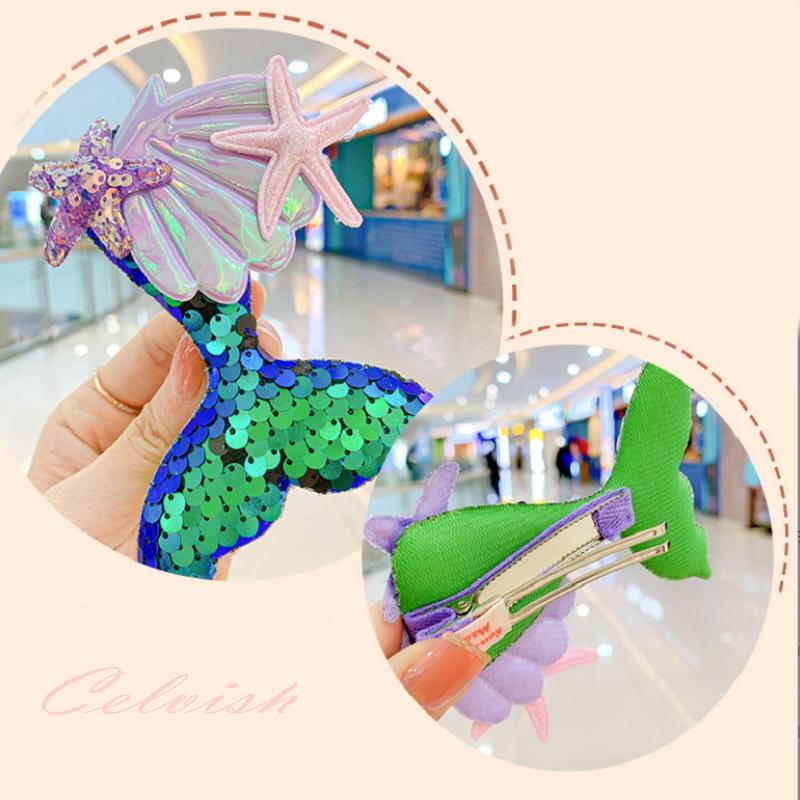 アリエル ドレス 子供 プリンセス ワンポイント髪飾り キラキラ 人魚