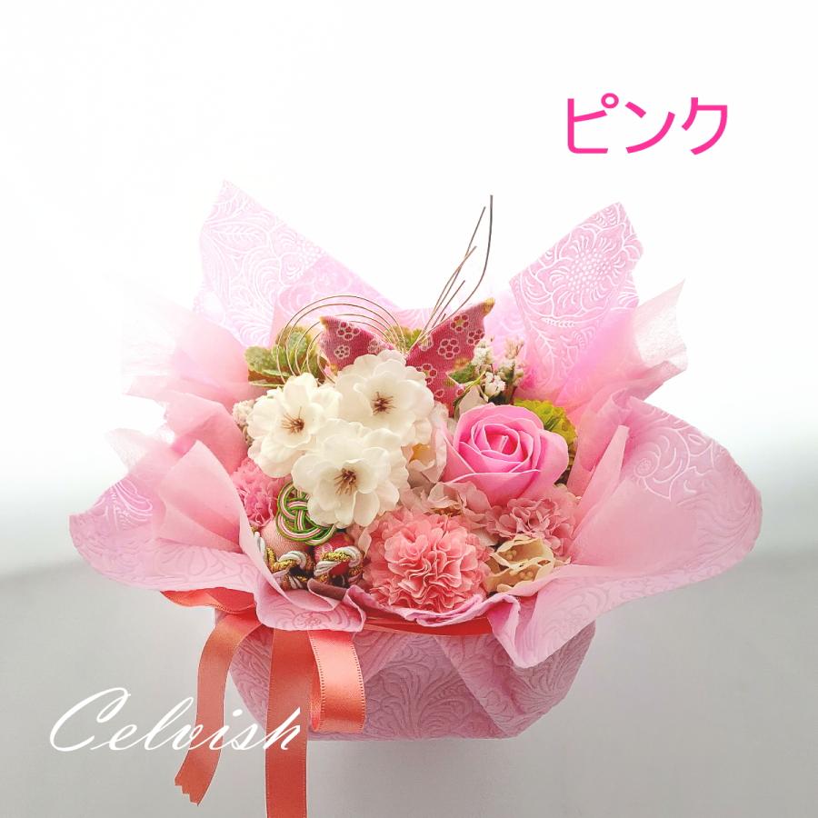 【数量限定】造花 ソープフラワー バルーン アレンジメント ピンク｜kigurumishop｜02