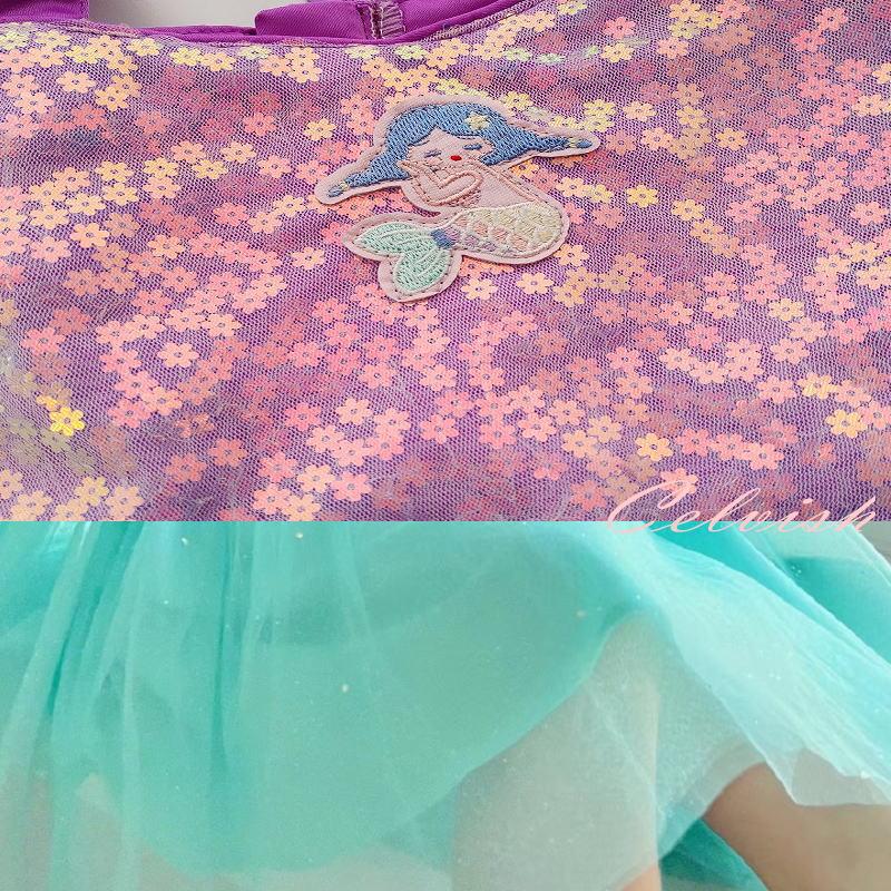 アリエル 風 プリンセス ドレス コスプレ 子供ドレス 可愛い 衣装 仮装