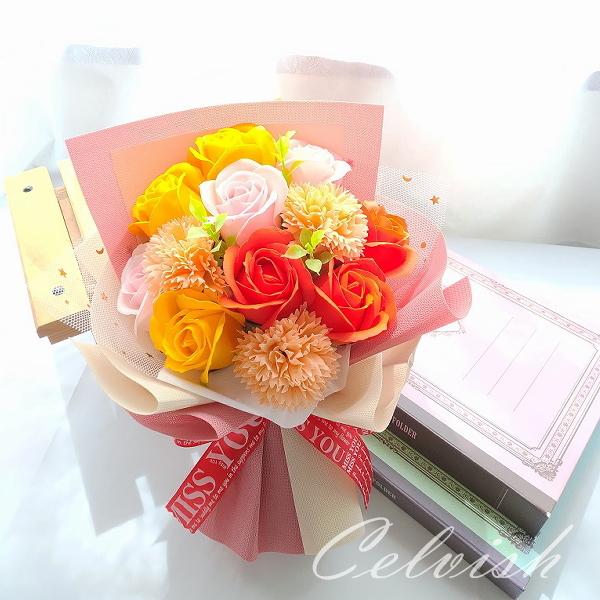 ソープフラワー 花束 ブーケ 誕生日 フラワー ギフト 選べる5色 ソープフラワー 花束 ブーケ 誕生日 フラワー ギフト 選べる5色