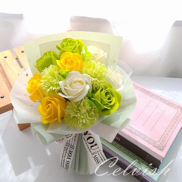 ソープフラワー 花束 ブーケ 誕生日 フラワー ギフト 選べる5色