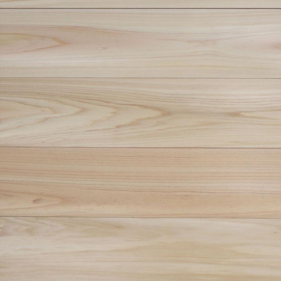 フローリング 桧 縁甲板 床材 無節 無塗装 990×15×110mm 10枚 No.356 ο 