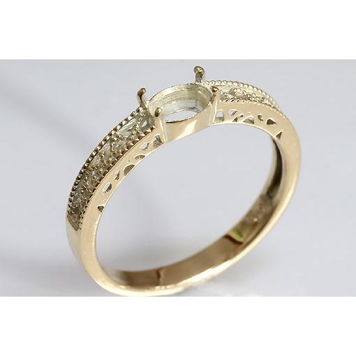 K10YG空枠 リング オーバル 4x6 リング空枠 ( オーバル 5×4mm