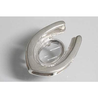 ki180【オーバル7ミリ×5ミリ】ダイヤ入りペンダント空枠 