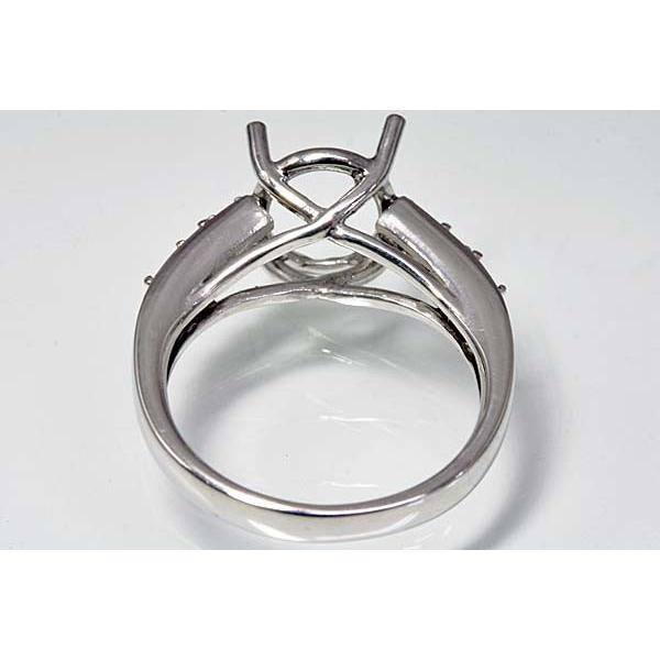 ki92【オーバル12ミリ×10ミリ】ダイヤ入りリング空枠 : ジュエリー