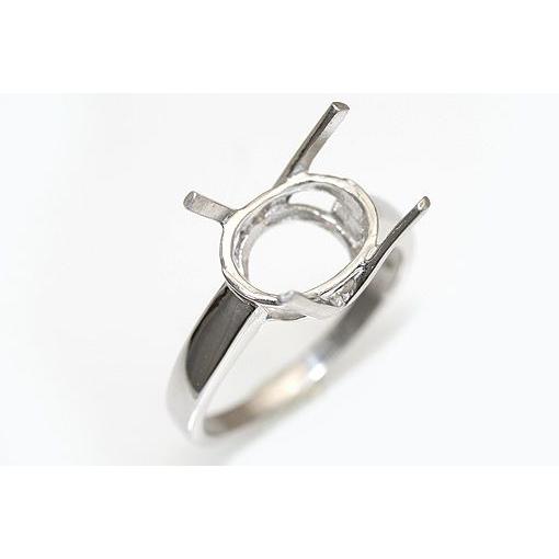 kw0012ki195【オーバル11ミリ×9ミリ】4本爪リング空枠 : ジュエリー