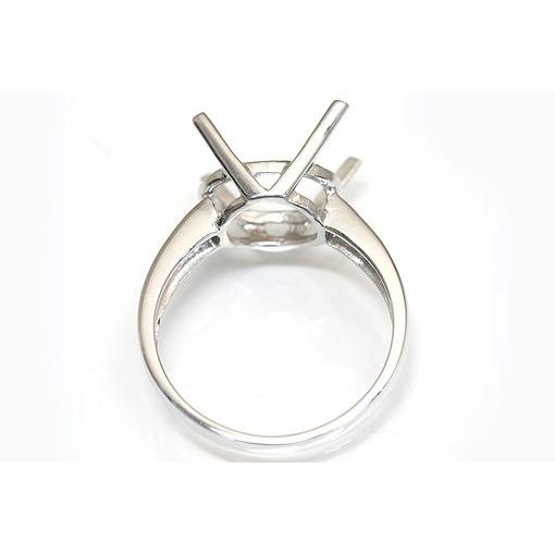 kw0012ki195【オーバル11ミリ×9ミリ】4本爪リング空枠 : ジュエリー