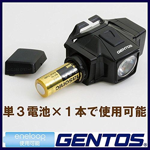 GENTOS(ジェントス) LED ヘッドライト 小型 軽量80g 単3電池式 50ルーメン GD-002D 登山 釣り｜kiholdings｜04