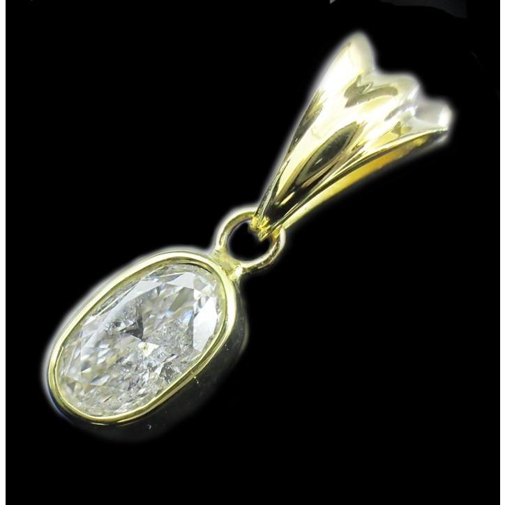 オーバルカット天然ダイヤモンド 0.6カラット（0.640ct E/I1 OVAL4.5 