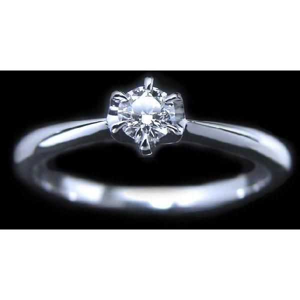 プラチナ（Pt900）ダイヤモンド6本爪デザインリング02