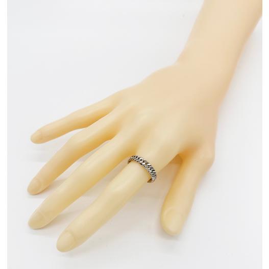 新品 プラチナ Pt850 6面ダブルカット 喜平 きへい 幅4.2mm プラチナ無垢 手作り ワイド リング 指輪 #12の画像