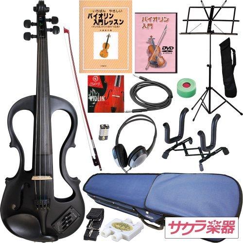 22公式店舗 ハルシュタット Hallstatt Hallstatt エレキヴァイオリン 初心者入門セット サクラ楽器オリジナル 4 4サイズバイオリン Ev 30 ブラック 弦楽器 Www Sanjaycomedy Com