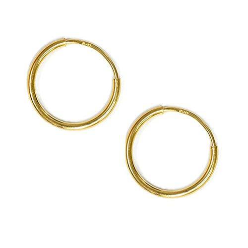 数量は多 Jewelry Shop M ジュエリーショップエム ジュエリーショップエム K18 パイプフープピアス シンプル レディース メンズ 金属アレルギー対応 両耳用 2個 ヘアアクセサリー Savannah Osc Com