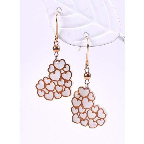 日本に ハート ピアス シロチョウガイ K18pg Bell Coral ピンクゴールド 安心の宝石保証書 揺れる かわいい 白蝶貝 貝 シェル 18金 ヘアアクセサリー Itse Edu Co