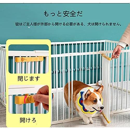 Yxzpq サークルケージ 犬 小型 ペットサークル 犬用 折りたたみ 屋外 ペット柵 室内 ペットフェンス ドッグサークル 10枚 取り付け簡単131 50 Cm ベビーカー バギー