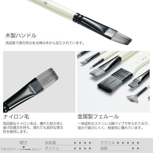 Artify 絵筆セット 10本入り 筆セット 水彩 油彩 油絵 アクリル