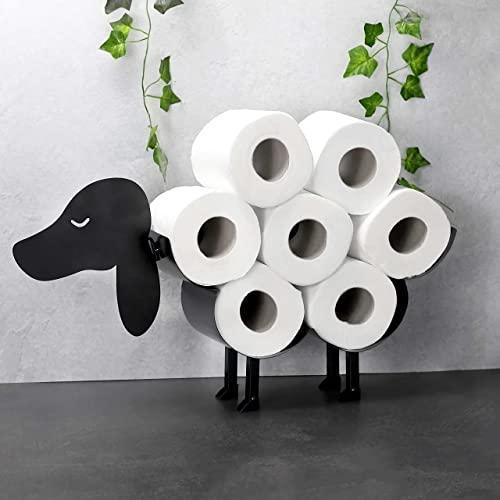 Gojoamoy ダックスフンド トイレットペーパー収納 面白い犬 壁掛け式