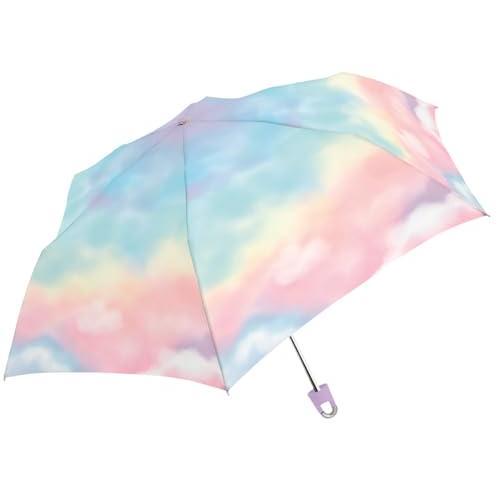 にこ  クラックス 長傘 55cm ミルキートーン 折傘 レインボー 111240