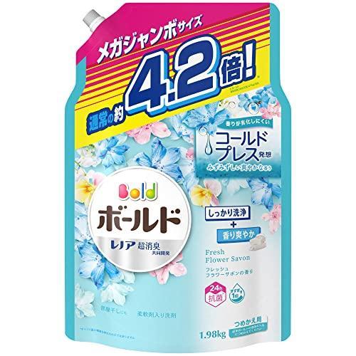大容量] ボールド ジェル 洗濯洗剤 液体 フレッシュフラワーサボン