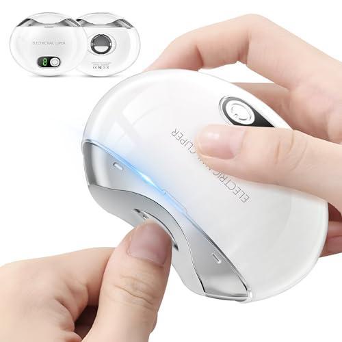 強化版】電動爪切り 爪切り 電動つめきり 三段階スピード LEDライト