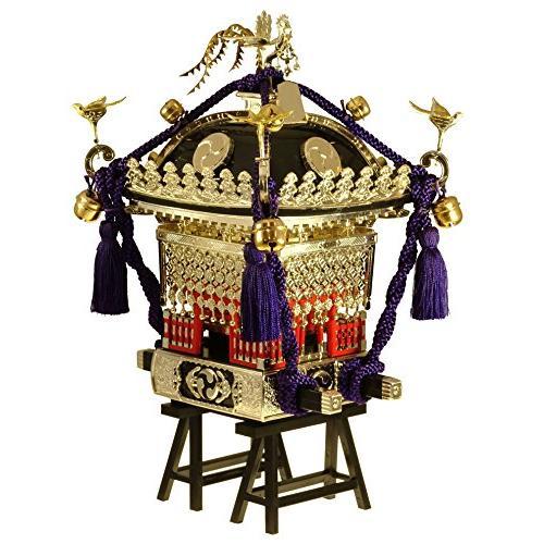 江戸神輿 置物 童友社 1/8 江戸神輿 黒塗り紫紐 プラモデル : 黄色いハチ - 通販