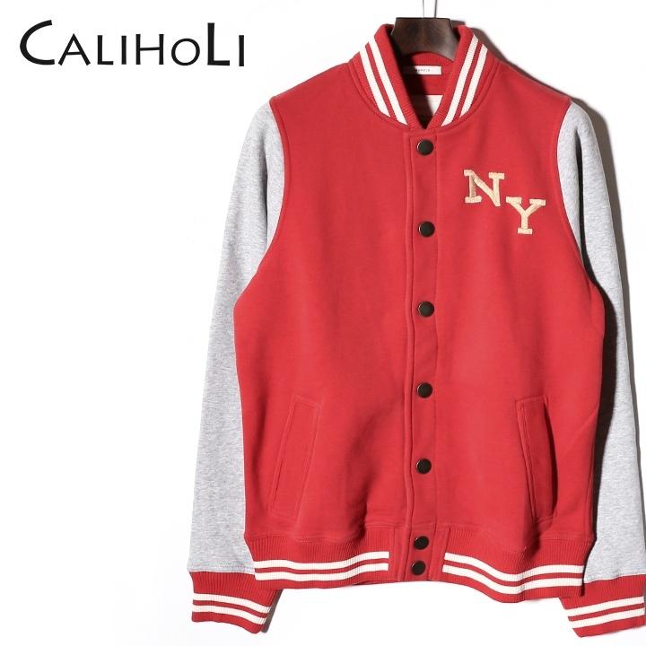 カリホリ Caliholi スタジアムジャンパー メンズ 裏起毛 袖切替 スウェットジャンパー スタジャン Caa7015 Cal M O 015 キイロヤ インポート 通販 Yahoo ショッピング