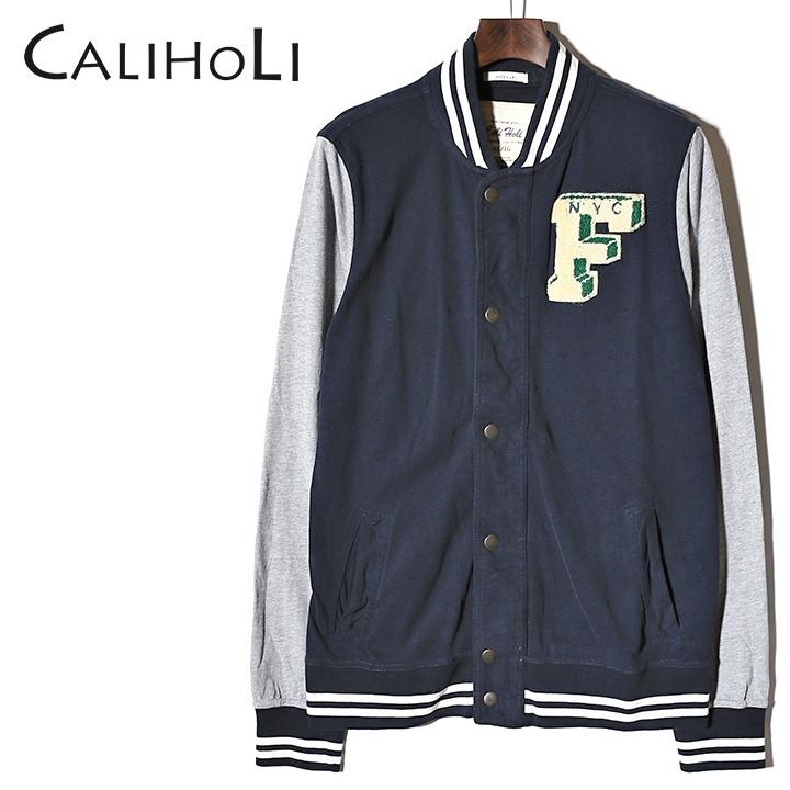 カリホリ Caliholi スタジアムジャンパー メンズ ヴィンテージ加工 薄手 袖切替 スウェットジャンパー スタジャン Caa7016 Cal M O 016 キイロヤ インポート 通販 Yahoo ショッピング