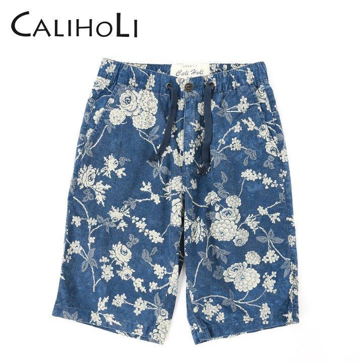 カリホリ Caliholi ハーフパンツ メンズ ウエストゴム 花柄 総柄 ボタニカル柄 コットン Cab3615 Cal M P 615 キイロヤ インポート 通販 Yahoo ショッピング