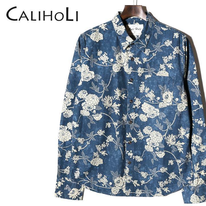 カリホリ Caliholi 長袖シャツ メンズ 花柄 総柄 コットンシャツ Cab3280 Cal M T 280 キイロヤ インポート 通販 Yahoo ショッピング