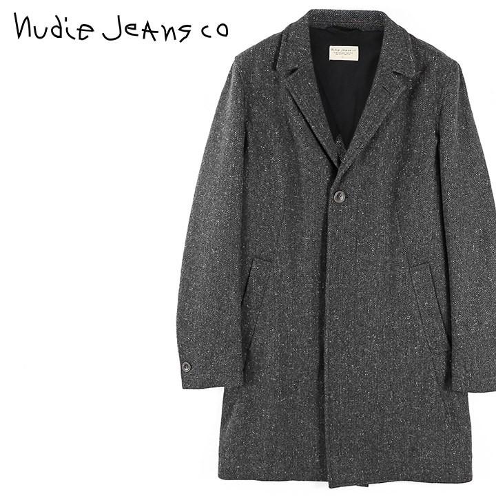 ヌーディージーンズ Nudie Jeans チェスターコート メンズ ウール混 ネップ ツイード 比翼仕立て LEON COAT/RECYCLED  WOOL : ndj-m-o-83-695 : キイロヤ インポート - 通販 - Yahoo!ショッピング