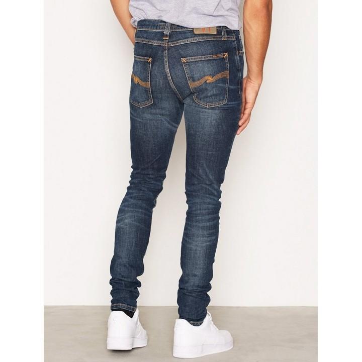 ヌーディージーンズ Nudie Jeans ジーンズ デニム パンツ メンズ オーガニックコットン タイトフィット ストレッチ PIPE LED パイプレッド IRON BLUE｜kiiroya-import｜03