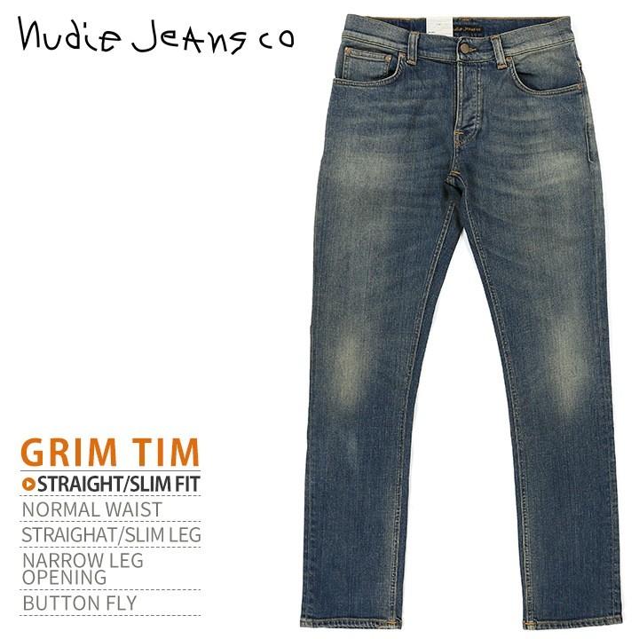 ヌーディージーンズ Nudie Jeans ジーンズ デニム パンツ メンズ デザインバックポケット ストレッチ スリム Grim Tim グリムティム Indigo Story Ndj M P 299 キイロヤ インポート 通販 Yahoo ショッピング