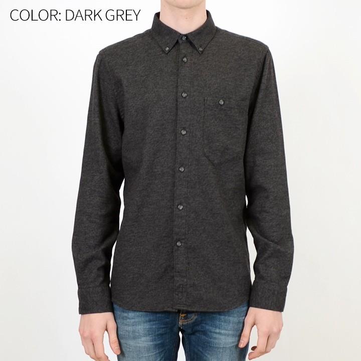 ヌーディージーンズ Nudie Jeans 長袖シャツ メンズ オーガニックコットン ボタンダウン ネルシャツ Stanley Twill Mouline Ndj M T 580 キイロヤ インポート 通販 Yahoo ショッピング