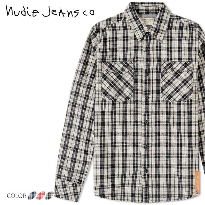 ヌーディージーンズ Nudie Jeans 長袖シャツ メンズ オーガニックコットン チェック柄 フランネルシャツ GUNNAR/LIGHT  TWILL CHECK :ndj-m-t-83-588:キイロヤ インポート - 通販 - Yahoo!ショッピング
